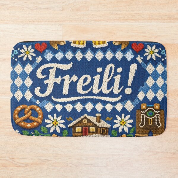 Item preview, Freili! Bavarian design in a retro knit pattern look designed and sold by Mauswohn.