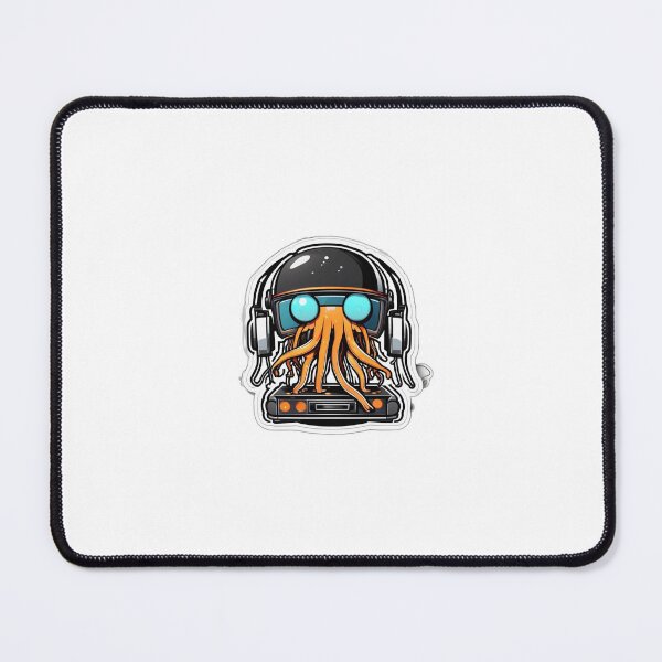 Item preview, Dj Jellyfish Die-Cut Sticker designed and sold by Daniel-DL.