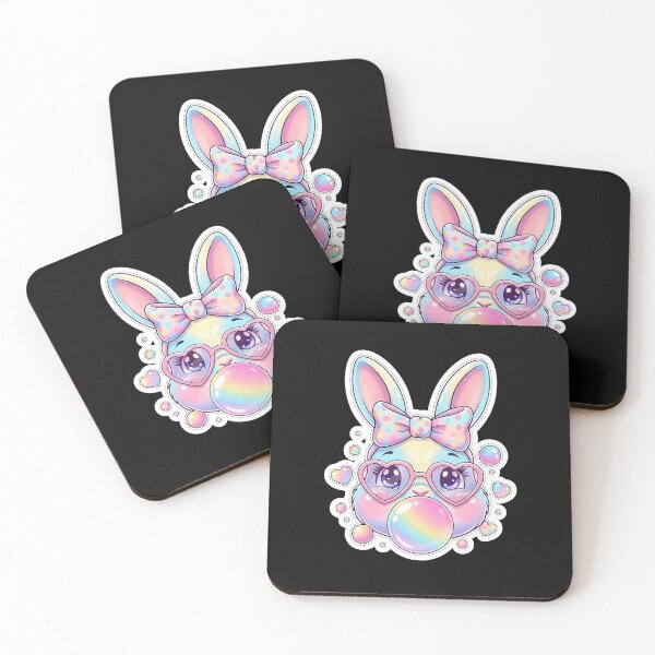Item preview, Happy Easter Coquette Bow Bunny Rabbit Retro Girl Women designed and sold by yartyartyart.