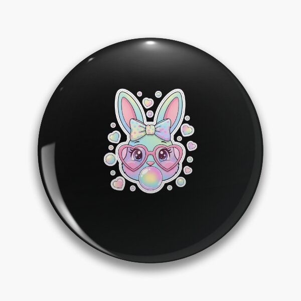 Item preview, Happy Easter Coquette Bow Bunny Rabbit Retro Girl Women designed and sold by yartyartyart.