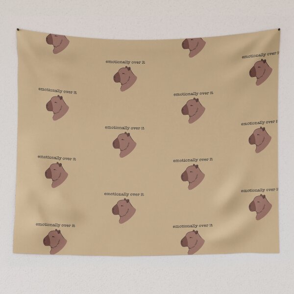 Item preview, Emotionally Relatable Cute Capybara designed and sold by TheWindDropShop.
