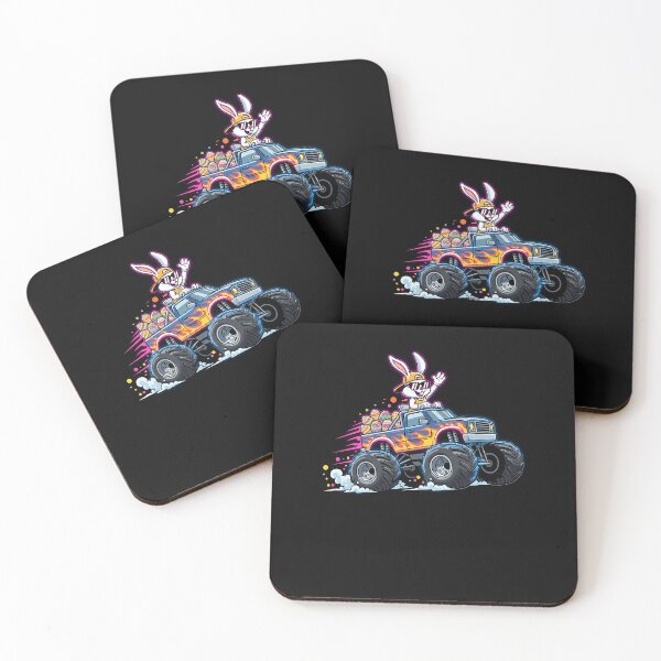 Item preview, Happy Easter Dabbing Bunny Monster Truck Toddler Kids Boys designed and sold by yartyartyart.