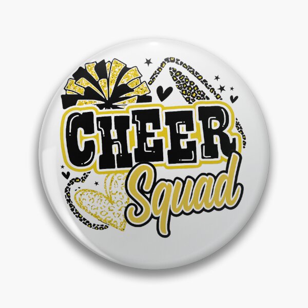 Artikelvorschau, Cheerleader-Team Coquette Bow Sport Cheerleader Cheerleading Gold entworfen und verkauft von ArleneRowe.