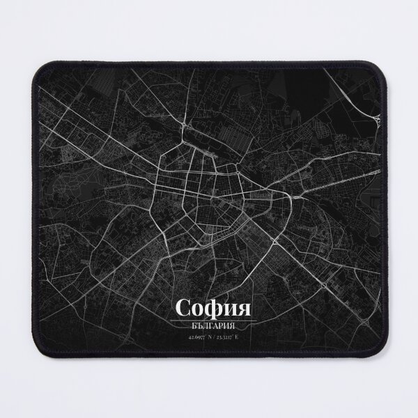 Item preview, Sofia Map Noir designed and sold by Thurisaz Designs.