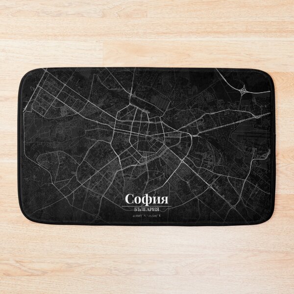 Artikelvorschau, Sofia Map Noir entworfen und verkauft von Thurisaz Designs.