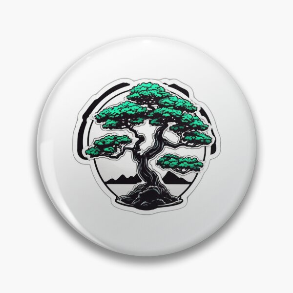 Item preview, Vaporwave Bonsai Tree Die-Cut Sticker designed and sold by Daniel-DL.
