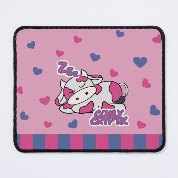 Item preview, CowlyCryptik – Sleeping Chibi Cow Pink Tote bag designed and sold by CowlyCryptik.