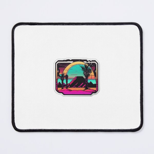 Item preview, Synthwave Desert Sunset Die-Cut Sticker designed and sold by Daniel-DL.