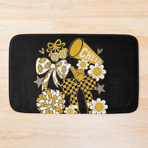 Item preview, Coquette Bow Football Gold Black Game Cheer Mom Touchdown  designed and sold by ArleneRowe.