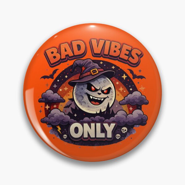 Item preview, Bad Vibes Only – Retro Spooky Moon Aesthetic designed and sold by Tookiester.