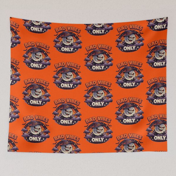 Item preview, Bad Vibes Only – Retro Spooky Moon Aesthetic designed and sold by Tookiester.