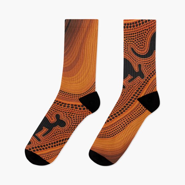 Item preview, Aboriginal Dot Painting Kangaroo Burnt Orange designed and sold by AboriginalartVI.