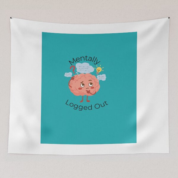 Item preview, Mentally Logged Out – Funny Burnout Quote for Office, Work Stress & Corporate Life designed and sold by NeonPetal.