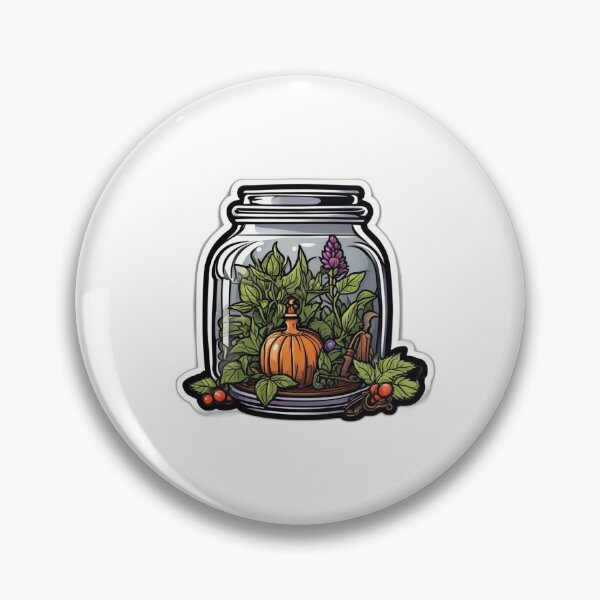 Item preview, Witchy Herbalist Apothecary Jar Die-Cut Sticker designed and sold by Daniel-DL.