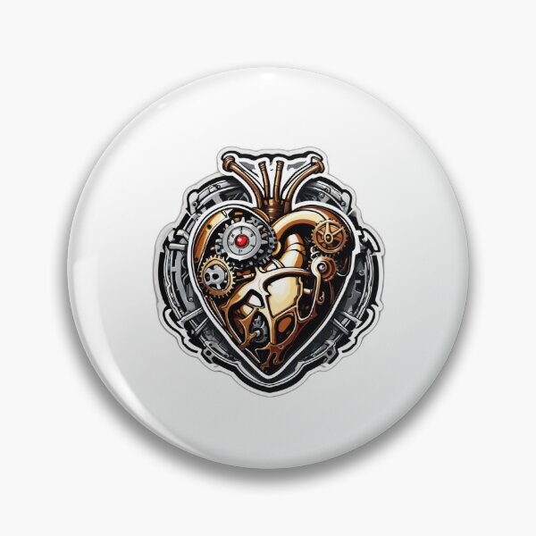 Item preview, Steampunk Mechanical Heart Die-Cut Sticker designed and sold by Daniel-DL.