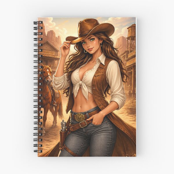 Item preview, Wild West Cowgirl – Vintage Western Woman Illustration, Old West Art designed and sold by QuietWallStudio.