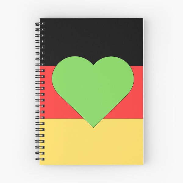 Item preview, Green heart on the German flag designed and sold by madkiitten.