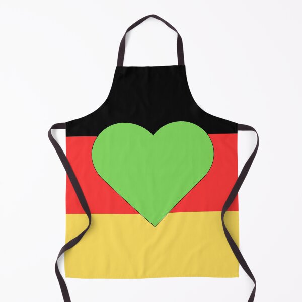 Item preview, Green heart on the German flag designed and sold by madkiitten.
