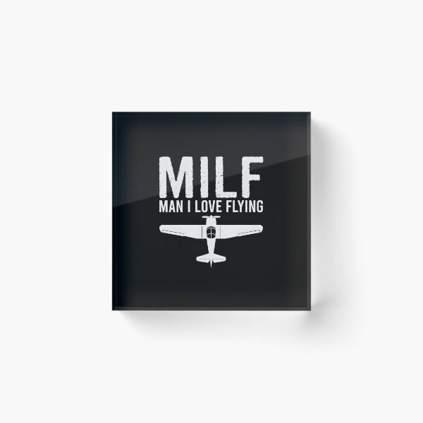 Item preview, MILF – Man I Love Flying designed and sold by dudelinart.