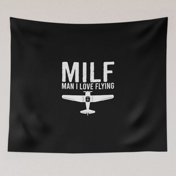 Item preview, MILF – Man I Love Flying designed and sold by dudelinart.