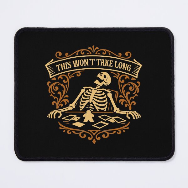 Item preview, Skeleton This Wont Take Long Board Games designed and sold by pixeptional.