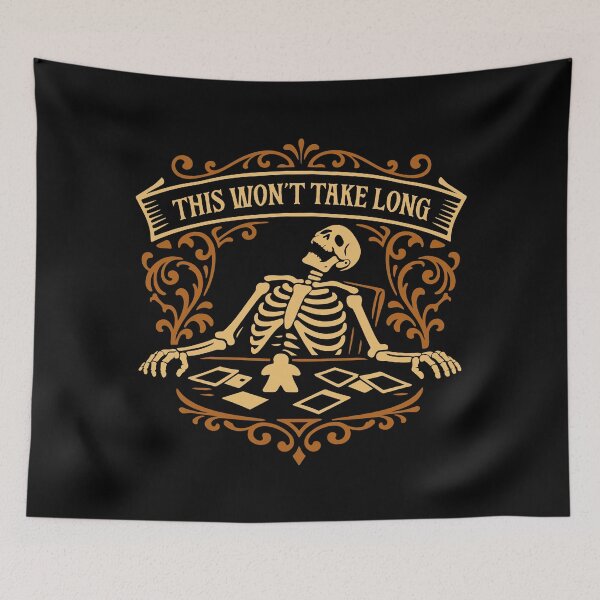 Item preview, Skeleton This Wont Take Long Board Games designed and sold by pixeptional.