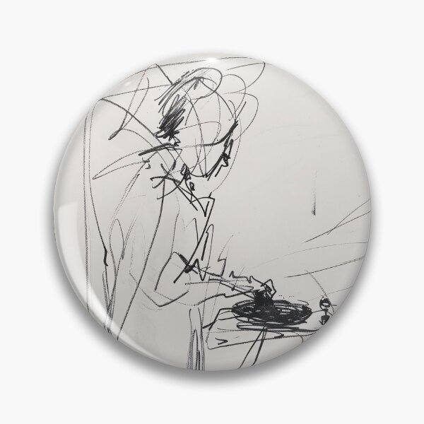Item preview, Vintage Abstract DJ Turntablism designed and sold by SleekLineSketches.