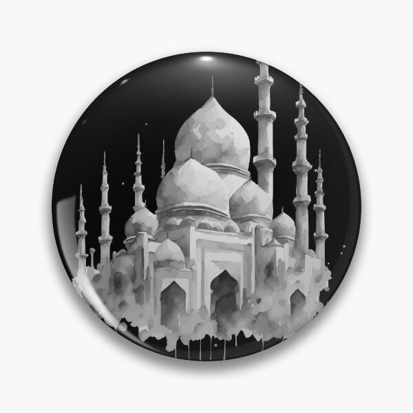 Item preview, Ramadan Mubarak Mosque Art – Islamic Watercolor Ramadan Design designed and sold by PixelWaveBD.