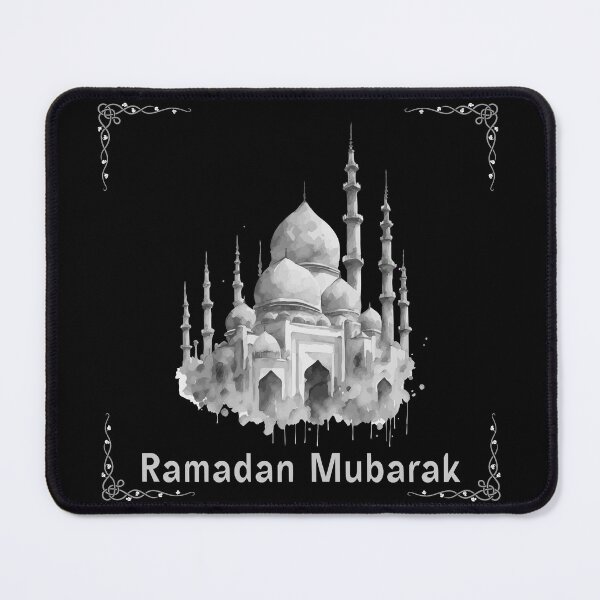 Item preview, Ramadan Mubarak Mosque Art – Islamic Watercolor Ramadan Design designed and sold by PixelWaveBD.