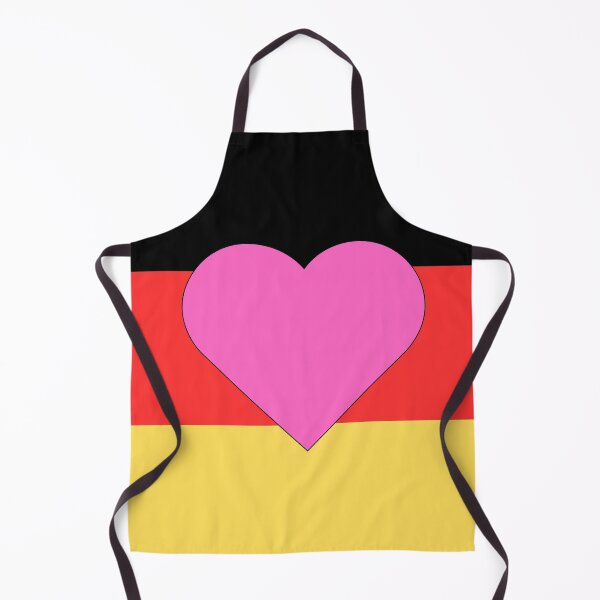 Item preview, Pink heart on German flag designed and sold by madkiitten.
