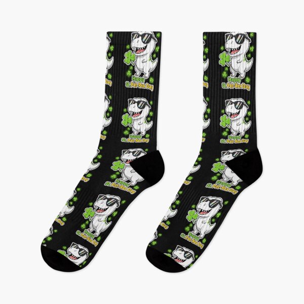 Item preview, Happy St Patricks Day Dinosaur T-Rex Boys Toddler Kids Dino  designed and sold by Imalyanmani.