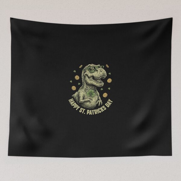 Item preview, Happy St Patricks Day Dinosaur T-Rex Boys Toddler Kids Dino  designed and sold by Imalyanmani.