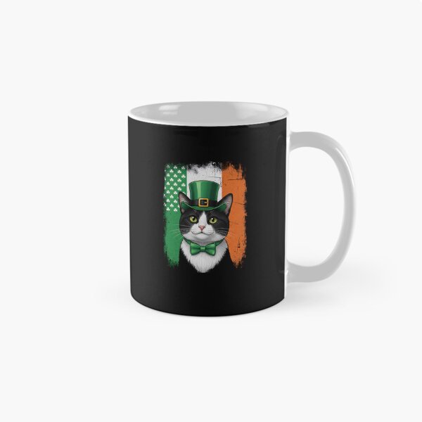 Item preview, Irish Flag Lucky Cat – Grunge St. Patrick’s Day designed and sold by Imalyanmani.