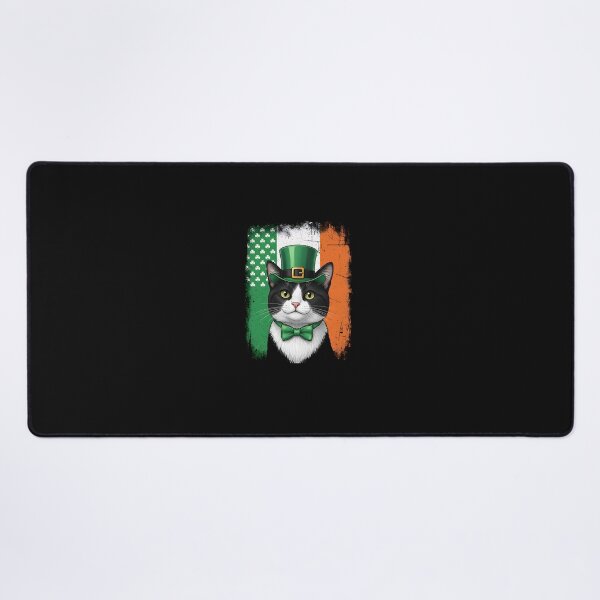 Item preview, Irish Flag Lucky Cat – Grunge St. Patrick’s Day designed and sold by Imalyanmani.