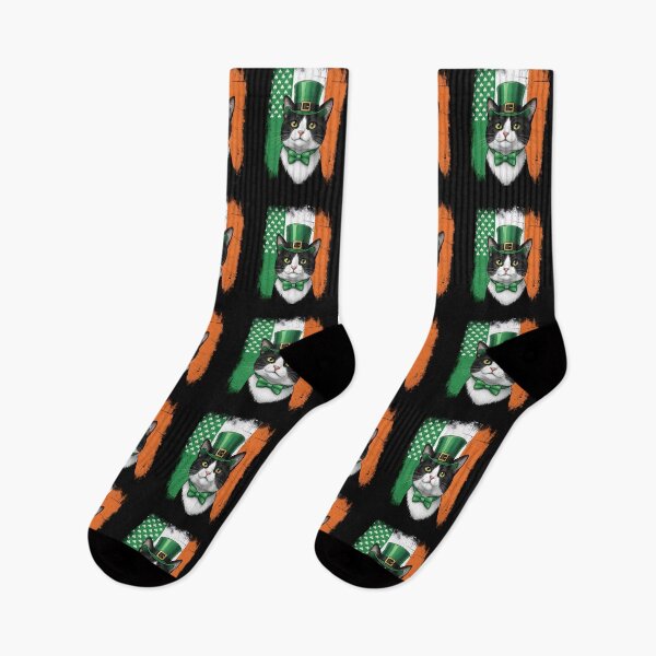 Item preview, Irish Flag Lucky Cat – Grunge St. Patrick’s Day designed and sold by Imalyanmani.