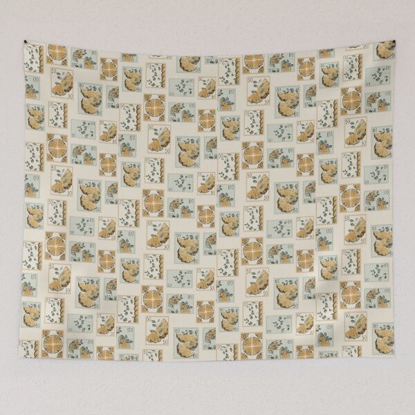 Item preview, Eucalyptus Pineapple Stamps designed and sold by WolframArt.
