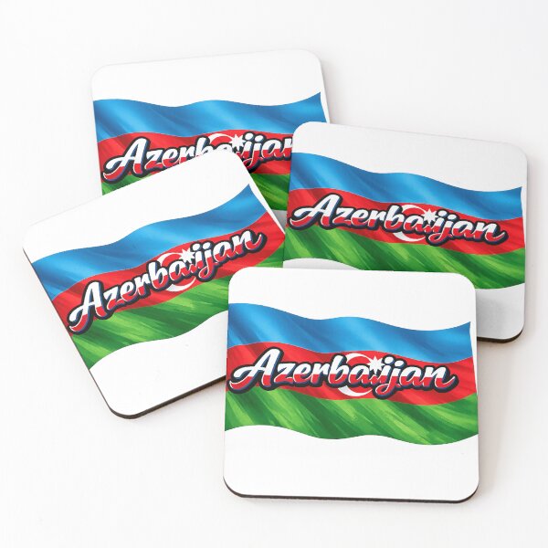Item preview, Azerbaijan Flag Typography – Azerbaijani Pride Waving National Flag Design designed and sold by GarnerSupplyCo.