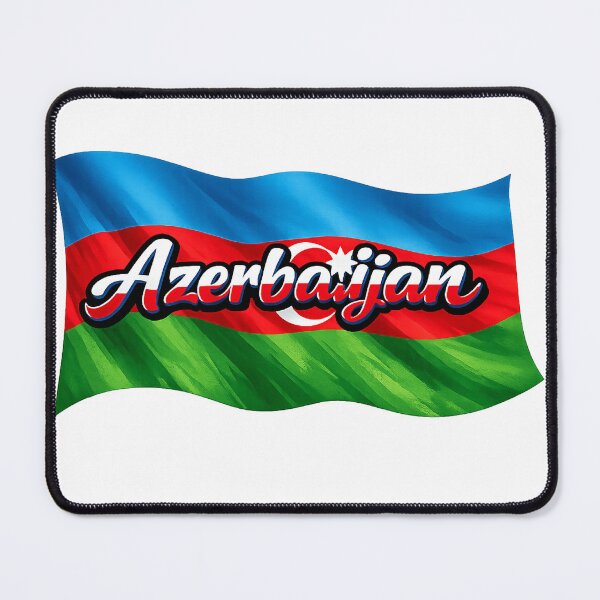 Item preview, Azerbaijan Flag Typography – Azerbaijani Pride Waving National Flag Design designed and sold by GarnerSupplyCo.