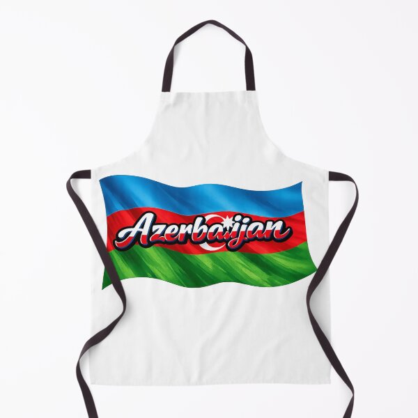 Item preview, Azerbaijan Flag Typography – Azerbaijani Pride Waving National Flag Design designed and sold by GarnerSupplyCo.