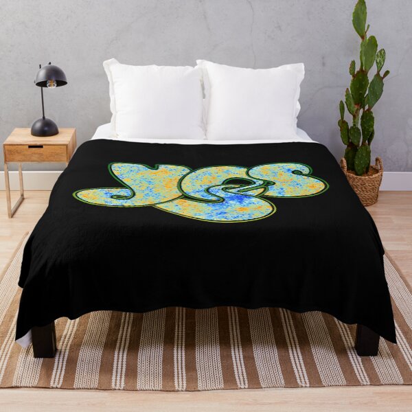 Item preview, Yes Band Logo  Speckled Blue  Gold Psychedelic Texture designed and sold by RoyerGaudin.