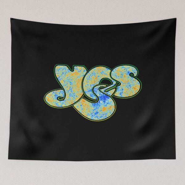 Item preview, Yes Band Logo  Speckled Blue  Gold Psychedelic Texture designed and sold by RoyerGaudin.