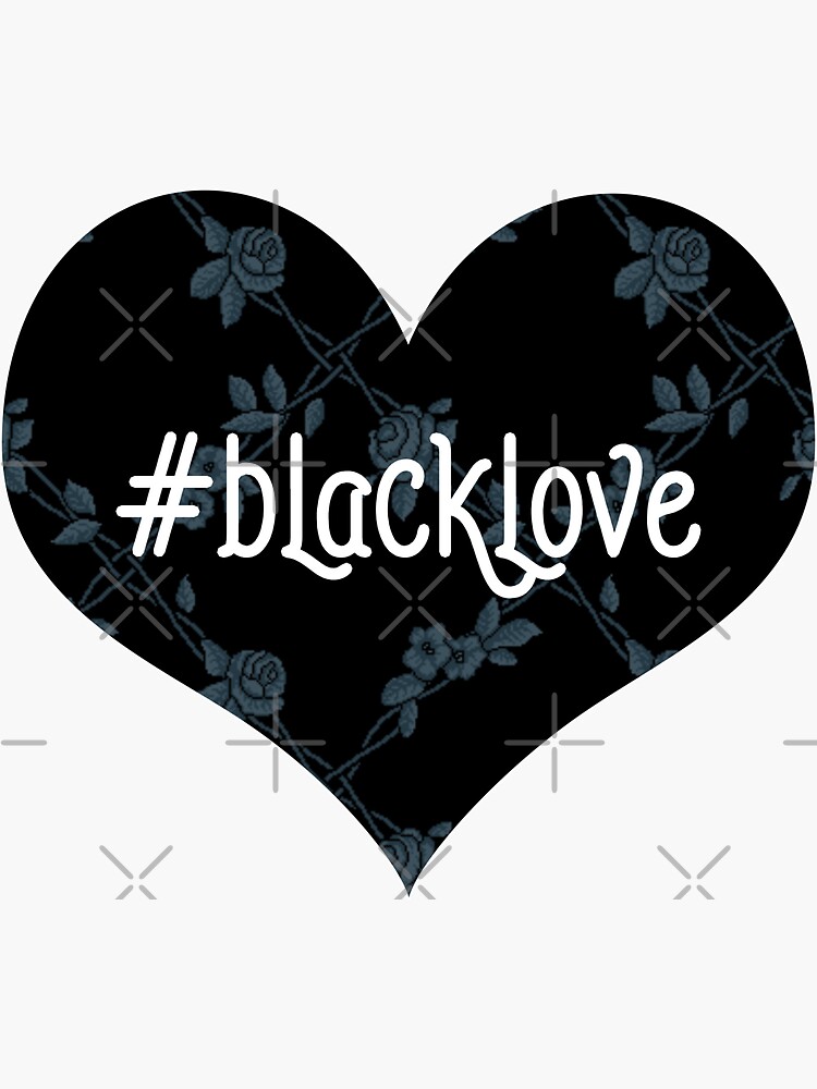 "Hashtag Black Love African American Art" Sticker for Sale by