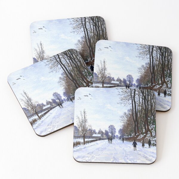 Item preview, The Road to the Farm of Saint-Siméon in Winter - A Serene Winter Landscape  designed and sold by artdesignsnow.
