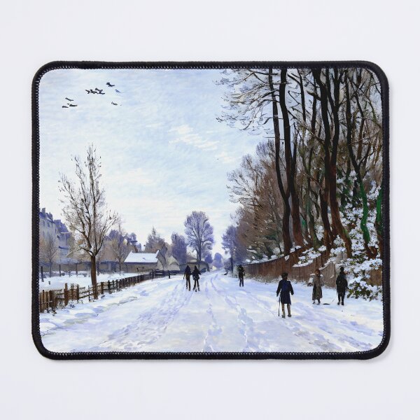 Item preview, The Road to the Farm of Saint-Siméon in Winter - A Serene Winter Landscape designed and sold by artdesignsnow.