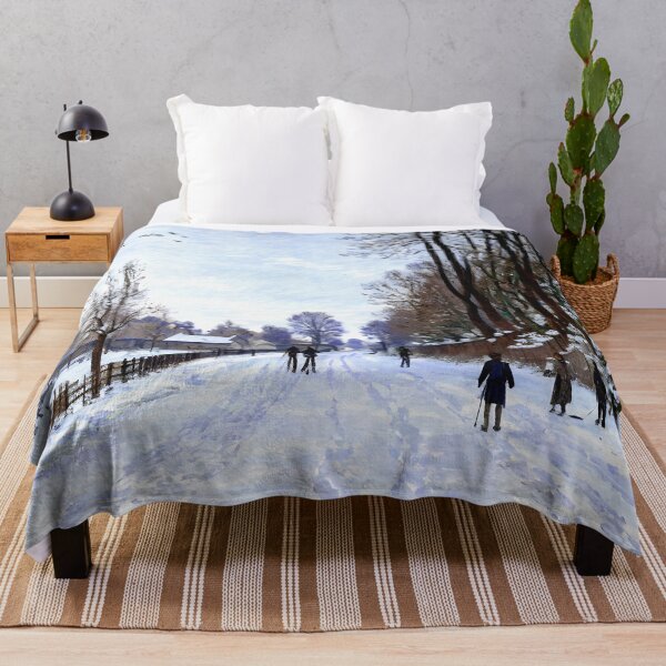 Item preview, The Road to the Farm of Saint-Siméon in Winter - A Serene Winter Landscape designed and sold by artdesignsnow.