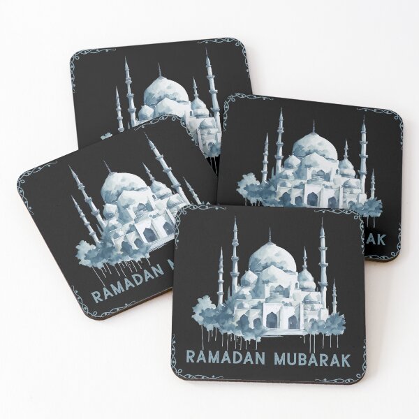 Item preview, Ramadan Mubarak Arabic Calligraphy Islamic Art Design designed and sold by PixelWaveBD.