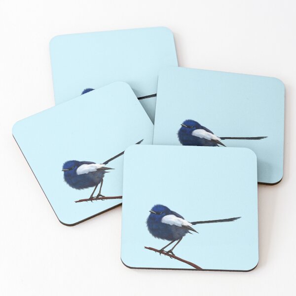 Item preview, White winged fairy wren, male designed and sold by Windswell.
