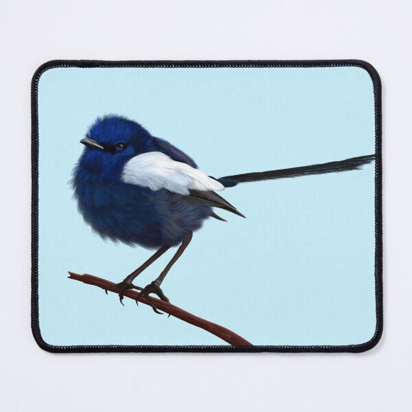 Item preview, White winged fairy wren, male designed and sold by Windswell.