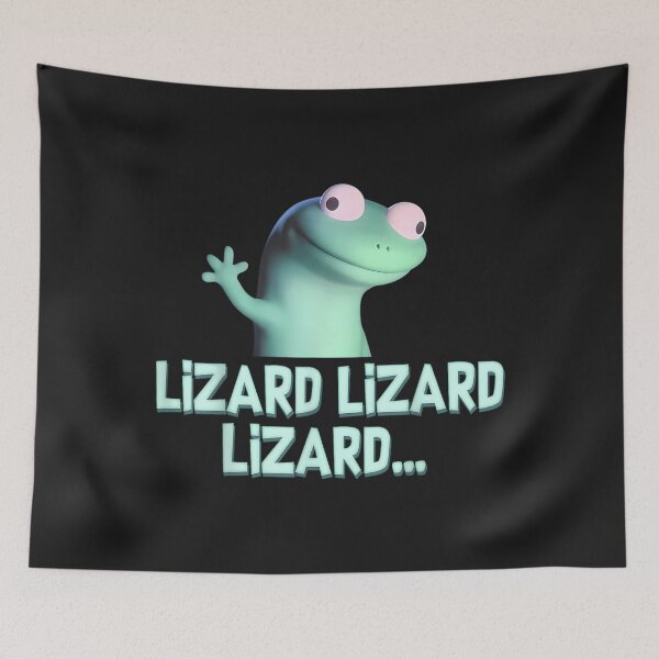 Item preview,  Weirdcore Animal Lizard Lizard Lizard Meme  Derpy Lizard Button designed and sold by hellonitish.
