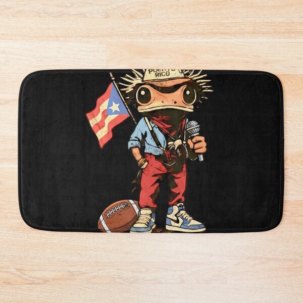 Item preview, Puerto Rico Coqui Frog Funny Football T-Shirt designed and sold by krotkrot.
